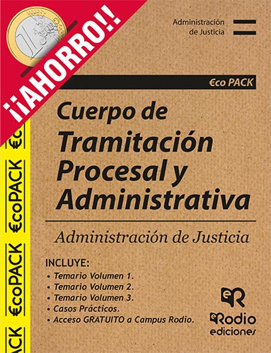 Pack Temarios Oposiciones Tramitación Procesal Ediciones Rodio