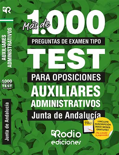 Test Oposiciones Auxiliares Administrativos Junta de Andalucía. Rodio