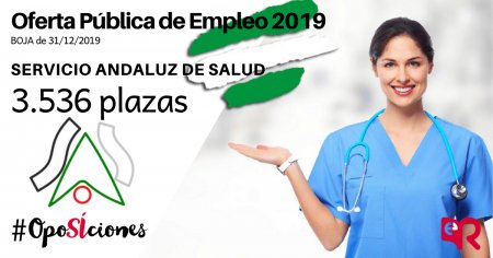Servicio Andaluz de Salud. Nueve oferta de empleo. Oposiciones 2020.