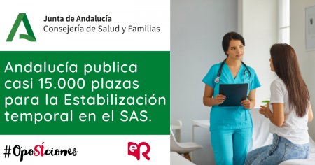 Servicio Andaluz de Salud: 10.000 nuevas plazas para 2020