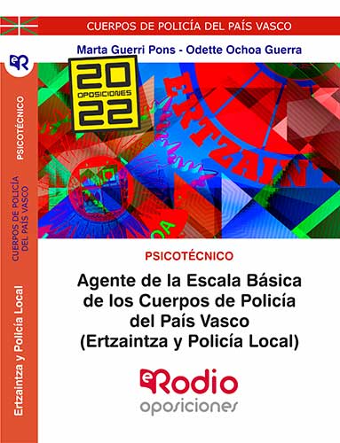 psicotécnico oposiciones Ertzaintza 2022 Ediciones Rodio