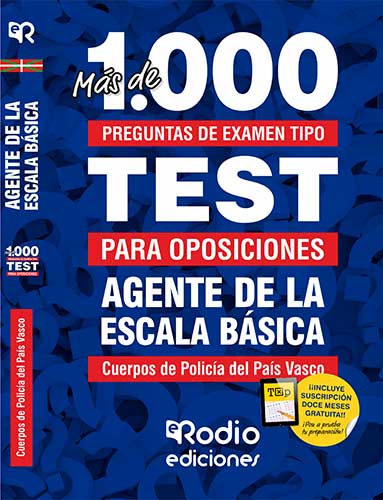 test oposiciones Ertzaintza 2022 Ediciones Rodio